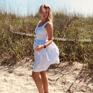 White summer dress Mango